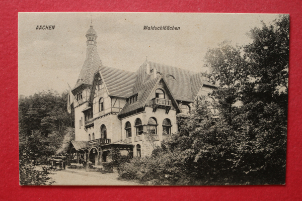 Postcard PC Aachen 1905-1915 Waldschloesschen Restaurant Town architecture NRW